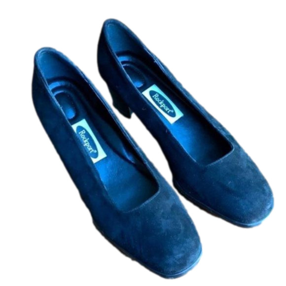 Rockport Shoes - 𝅺rockport Suede Leather Heels Shoes Loafers Shoes